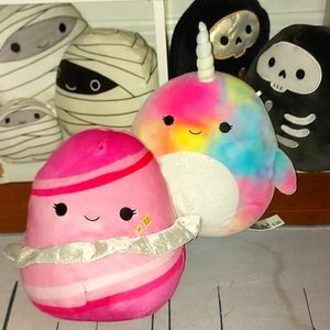 Navina the Narwhal and Zuzana the Planet Squishmallow Bundle